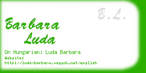 barbara luda business card